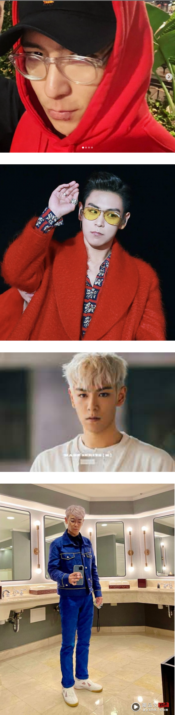 BIGBANG 准备回归？T.O.P时隔2年公开全身照…头发变白了  图2张